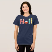 Holi verfspuit en poederbak Tri-Blend shirt (Voorkant volledig)
