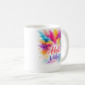 Holi Vibes - Bunte Typografie Tasse Koffiemok (Voorkant rechts)