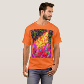 Holi vreugdevuur met verf en sprankelingen t-shirt (Voorkant volledig)