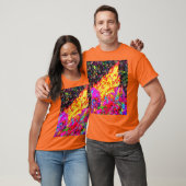 Holi vreugdevuur met verf en sprankelingen t-shirt (Unisex)