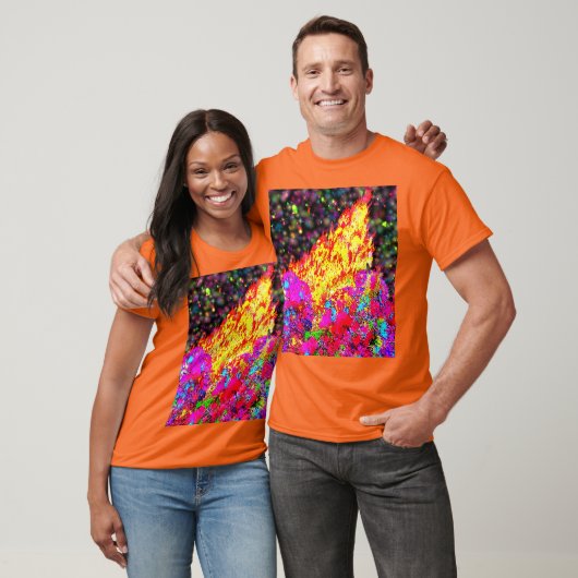 Holi vreugdevuur met verf en sprankelingen t-shirt (Unisex)