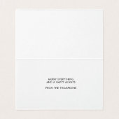 HOLI-YAY! Fun Script Gold Holiday Kaart (Binnenkant ongevouwen)