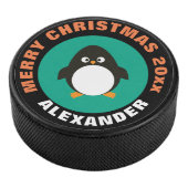 Holicay Ice Hockey Puck / kerstpinguïn Design (3/4)