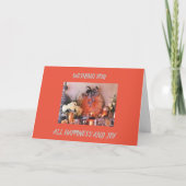 **HOLIDAAGCHEER EN NIEUW JAAR** IN CHRISTMAS KAART (Voorkant)