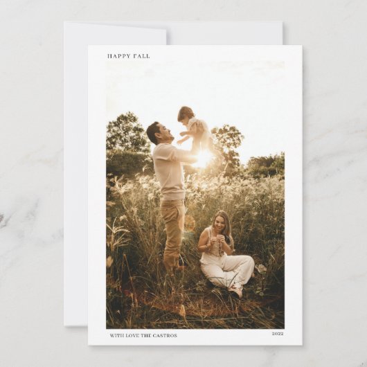 HOLIDAIRE FOTO-KAART FEESTDAGENKAART (Voorkant)