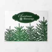 HOLIDAIRE FOTO-KAART | Kerstbomen Drieluik Wenskaart (Cover)