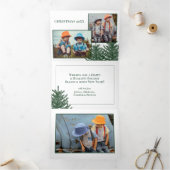 HOLIDAIRE FOTO-KAART | Kerstbomen Drieluik Wenskaart (Binnen)