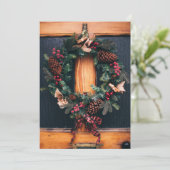 HOLIDAIRE FOTO-KAART | Kerstdeur Feestdagenkaart (Staand voorkant)