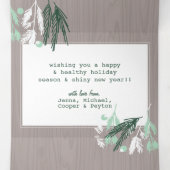 HOLIDAIRE FOTO-KAART | kerstpasta's Drieluik Wenskaart (Binnenkant midden)