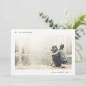 HOLIDAIRE FOTO-KAART | Moderne minimale kerstmis Feestdagenkaart (Staand voorkant)