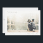 HOLIDAIRE FOTO-KAART | Moderne minimale kerstmis Feestdagenkaart<br><div class="desc">Creëer een blijvende indruk van dit vakantieseizoen met een mooie moderne kleine kerstkaart. Deze kaart is voorzien van een modern,  minimalistisch,  schoon ontwerp met uw perfecte feestfoto. Mis niet het coördinerende Moderne Minimale Kerstmis-Collectie in de winkel "Lieve schoonheid!".</div>