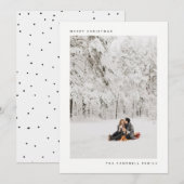 HOLIDAIRE FOTO-KAART | Moderne Minimale Kerstmis Feestdagenkaart (Voorkant / Achterkant)