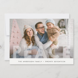 HOLIDAIRE FOTOKAART | Kerstmis met minimale Stippe Feestdagenkaart