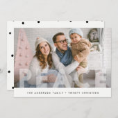 HOLIDAIRE FOTOKAART | Kerstmis met minimale Stippe Feestdagenkaart (Voorkant / Achterkant)