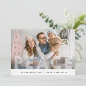 HOLIDAIRE FOTOKAART | Kerstmis met minimale Stippe Feestdagenkaart (Staand voorkant)