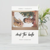 HOLIDAIRE FOTOKAART | Moderne kerst in Chalkboard Feestdagenkaart (Staand voorkant)