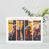 HOLIDAIRE FOTOKAART | Moderne kerstfeestdagen Feestdagenkaart (Staand voorkant)