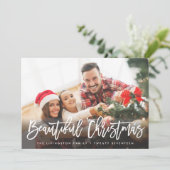 HOLIDAIRE FOTOKAART | Moderne mooie kerst Feestdagenkaart (Staand voorkant)