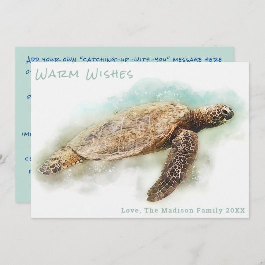 HOLIDAIRE KAART VOOR ZEE | Warmgewas (Voorkant / Achterkant)