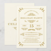 HOLIDAIRE VINTAGE| INVITATIES VAN PARTIJEN KAART (Voorkant / Achterkant)