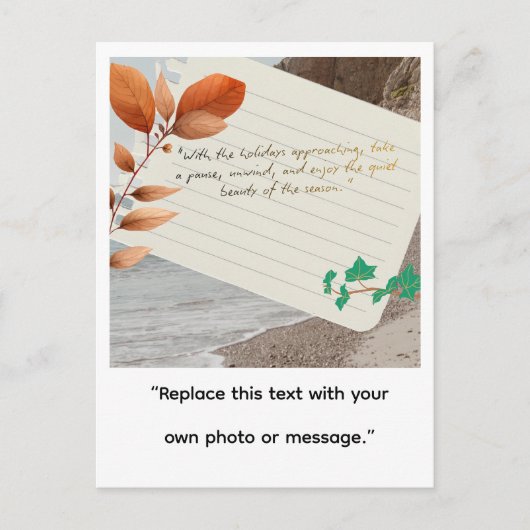 Holiday Abstract Design – Festive Art Briefkaart (Voorkant)