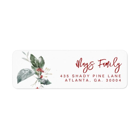 Holiday Address Labels (Voorkant)