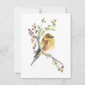 Holiday American Goldfinch Bird Feestdagenkaart (Voorkant)