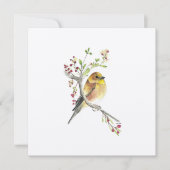 Holiday American Goldfinch Bird Feestdagenkaart (Voorkant)