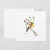 Holiday American Goldfinch Bird Feestdagenkaart (Voorkant / Achterkant)