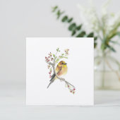 Holiday American Goldfinch Bird Feestdagenkaart (Staand voorkant)