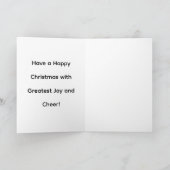 Holiday and Christmas Cheer Kaart (Binnen)