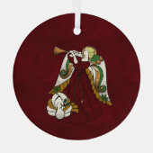 Holiday Angel Glas Ornament (Achterkant)