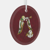 Holiday Angel Glas Ornament (Voorkant Rechts)