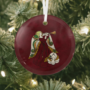 Holiday Angel Glas Ornament