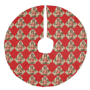  Holiday Angel Imitatie Linnen Kerstboom Rok