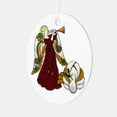 Holiday Angel Metalen Ornament (Voorkant links)