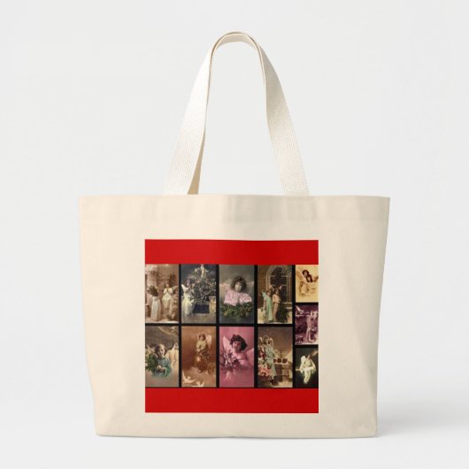 Holiday Angels II Bag -  Grote Tote Bag (Voorkant)