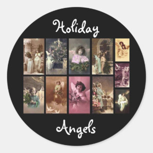 Holiday Angels Sticker
