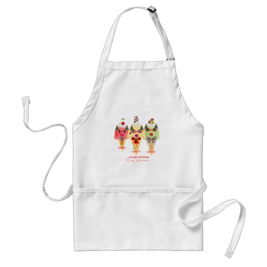 Holiday Apron Christmas cheer Spunky Spumoni Standaard Schort (Voorkant)