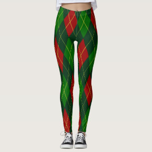 Holiday Argyle Leggings