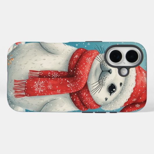 Holiday Baby Seal Case-Mate iPhone Case (Achterkant (horizontaal))