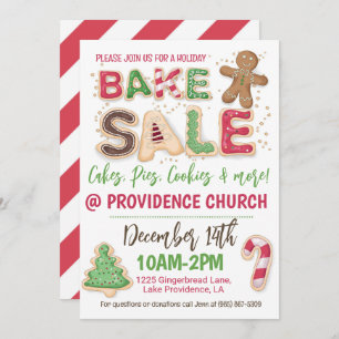 Holiday Bake Sale Flyer Kaart