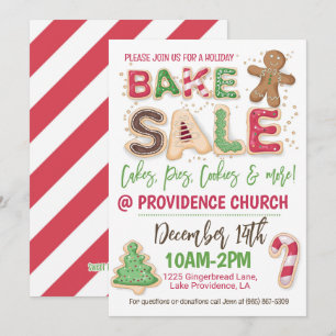 Holiday Bake Sale Flyer Kaart