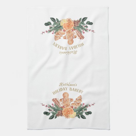 Holiday Bakery Cookie Gingerbrood Theedoek (Verticaal)