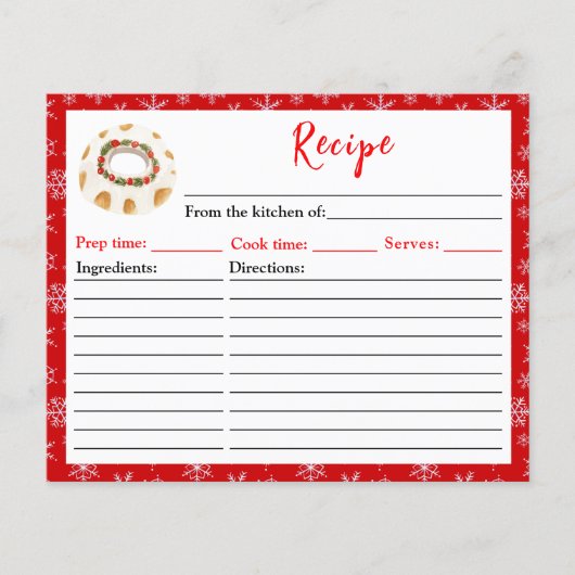 Holiday Baking Bundt Cake Recipe (Voorkant)