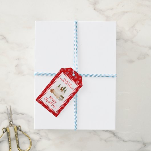 Holiday Baking Christmas Cake Cadeaulabel (Met Touw)