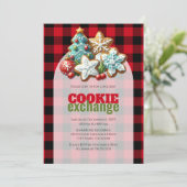 Holiday Baking Christmas Cookie Exchange Kaart (Staand voorkant)