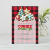 Holiday Baking Christmas Cookie Exchange Kaart (Staand voorkant)