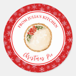 Holiday Baking Christmas Pie Ronde Sticker