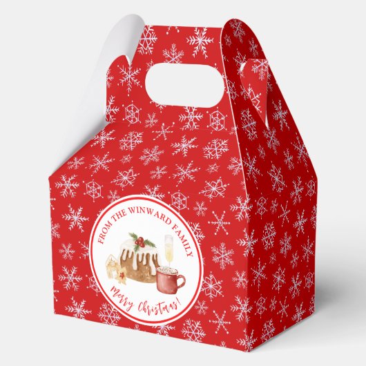 Holiday Baking Christmas Pudding Bedankdoosjes (Achterkant)